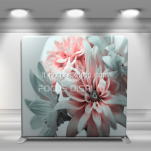 Floro Flower Portable Backdrop Tessuto Frame